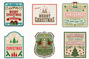 Vintage Christmas Label Sublimation, an Illustration by OK Design (Thumbnail 2 of 5)