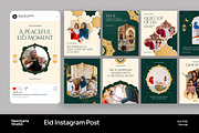 Green Elegant Eid Instagram Post, a Social Media Template by Neermana (Thumbnail 1 of 4)