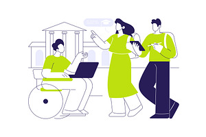 Inclusive environment isolated, an Education Illustration by Visual Generation