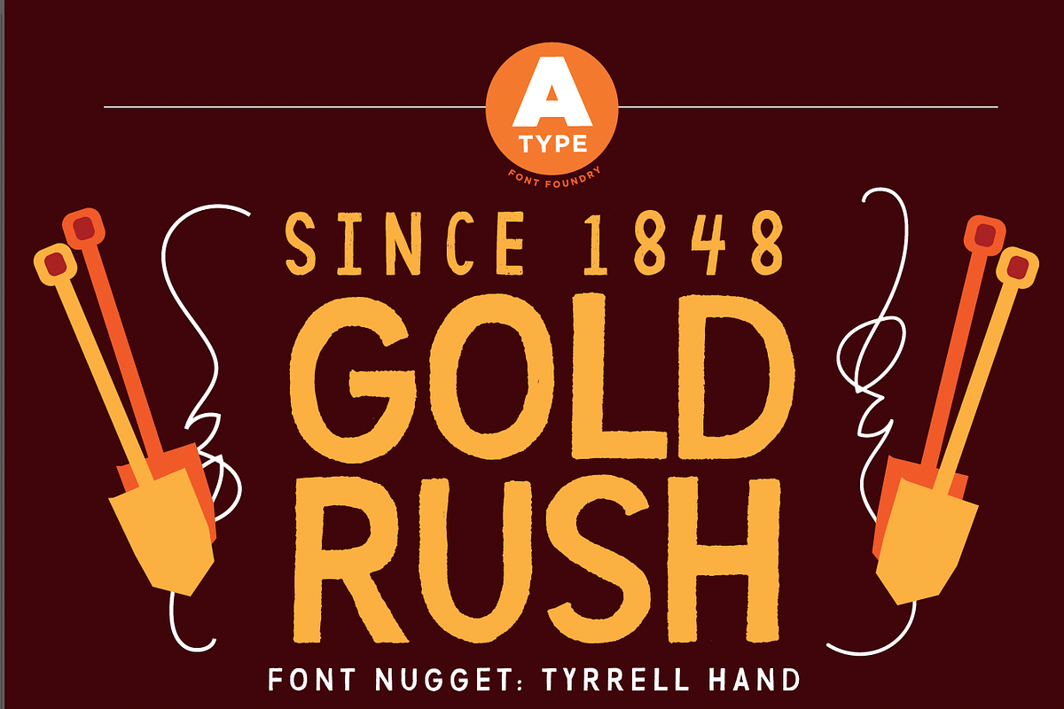 Tyrrell Hand Distressed by A-Type, a Font by Tyrrell Creative (Photo 3 of 4)