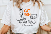 Funny Cat Mom Sublimation PNG, an Animal Illustration by Rose Art (Thumbnail 3 of 4)