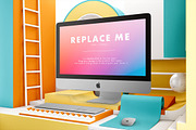 iMac Creative Mockups Set, a Mac Mockup by As Good As Possible (Thumbnail 14 of 16)
