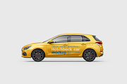 Hatchback Car Mockup, an Advertising Mockup by Hubzway (Thumbnail 2 of 2)