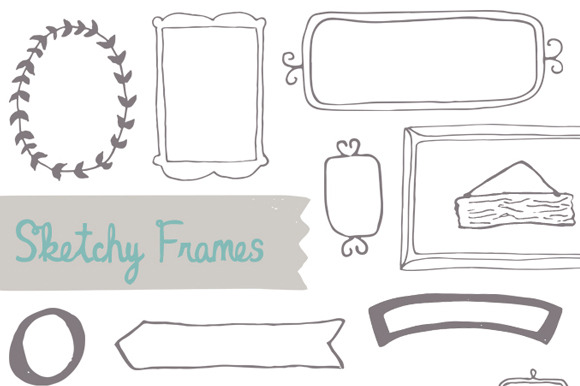 Sketchy, Hand-drawn Frames preview 4