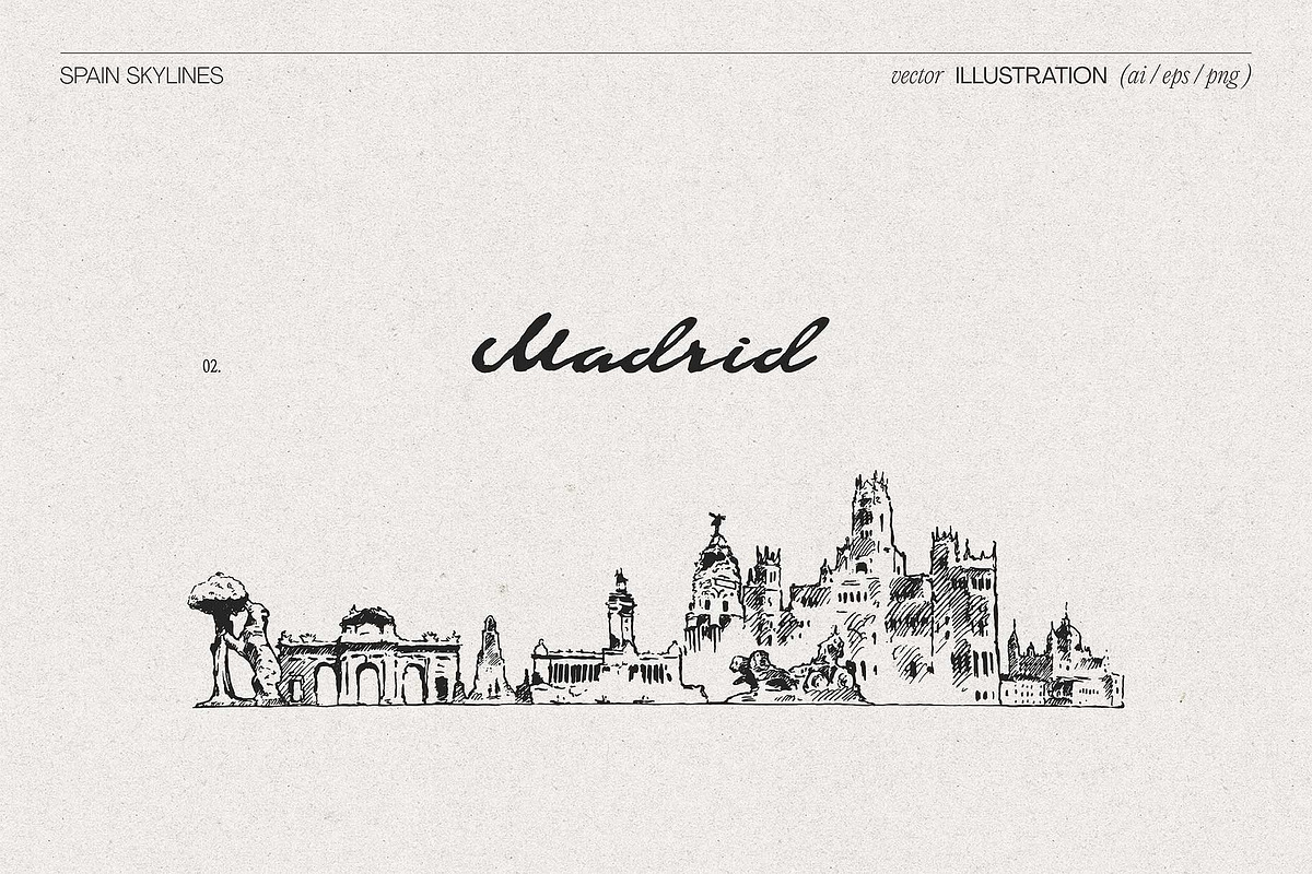 Spain Skylines, a Work Illustration by TheMountBirdStudio (Photo 5 of 9)