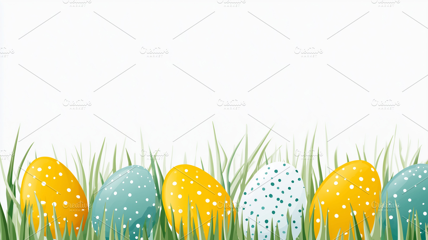 Colorful Easter eggs with polka dots, a Holiday Photo by MistyDay