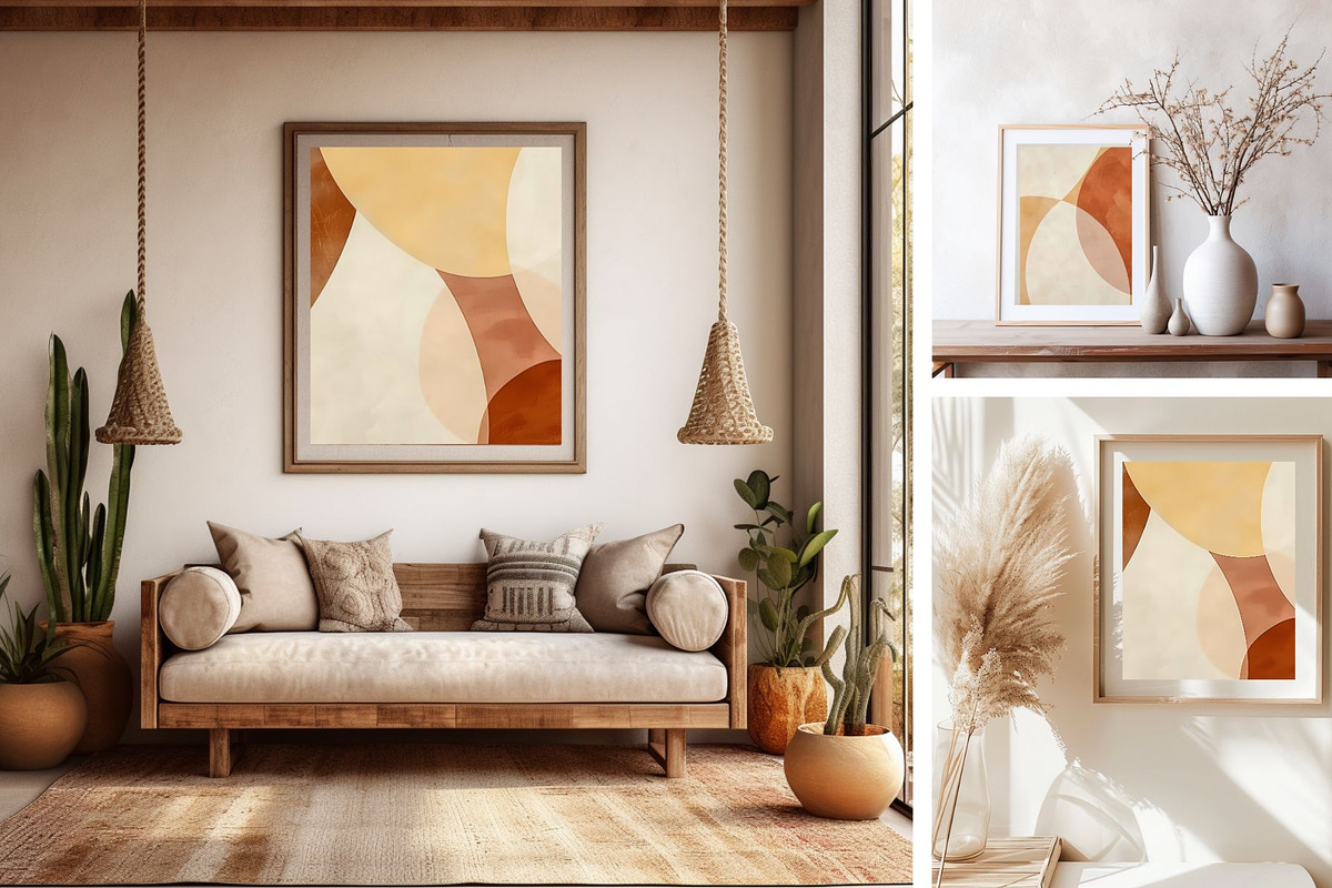 Geometric Boho Layered Canva Clipart, a Wallpaper Graphic by ARTOZEN DIGITAL (Photo 14 of 17)
