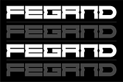 Fegand - Futuristic Display Font, a Sans Serif Font by Typeagle (Thumbnail 4 of 10)
