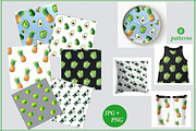 Watercolor green fruits,vegetables., a Food Illustration by yulia.sukhanova (Thumbnail 2 of 3)