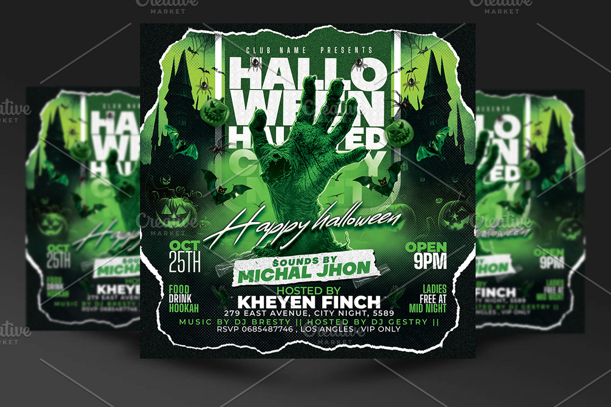 Halloween Flyer Template, a Flyer Template by RTXdesinger99 (Photo 1 of 3)