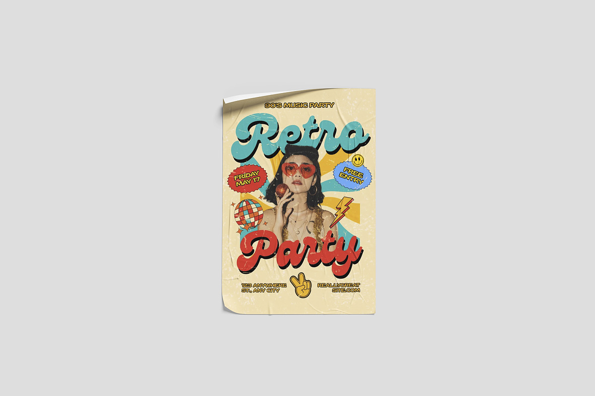 Poster Mockup For Branding, an Advertising Mockup by AnasStudio (Photo 2 of 5)