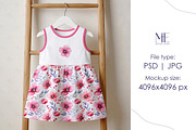 Dress Mockup, Kids Clothing Mock up, an Advertising Mockup by Mie Mockup Studio (Thumbnail 4 of 7)