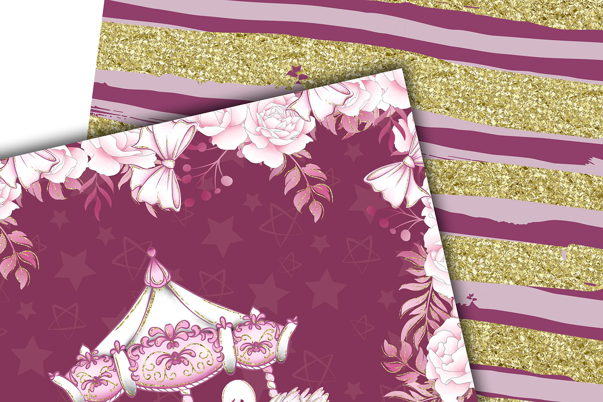 Carousel patterns, a Pattern Graphic by DarinaDigital (Photo 5 of 6)