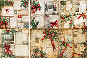 Vintage Christmas Collage Junk, a Background Graphic by Printable Treasure (Thumbnail 2 of 3)