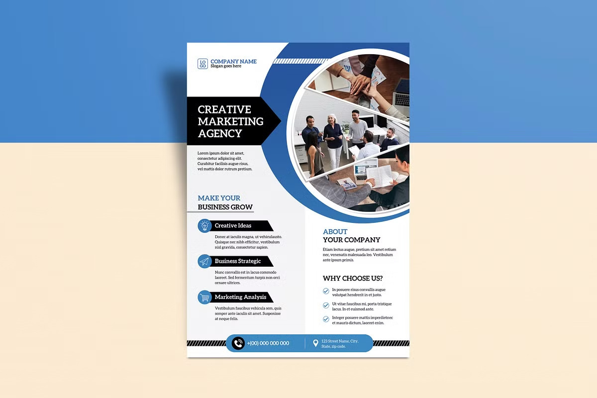 Corporate Flyer Template, a Flyer Template by Template Shop (Photo 2 of 4)