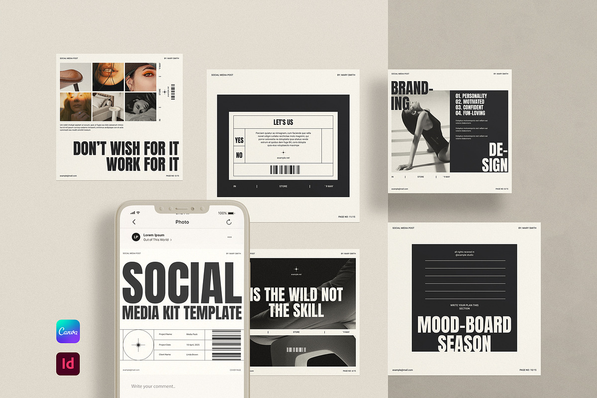 Social Media Post Template Canva, a Social Media Template by TemplatesForest (Photo 1 of 3)