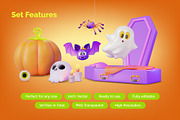 Spooky 3D Halloween Illustration Set, an Object 3D Model by 35lab (Thumbnail 3 of 6)