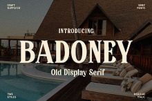 Badoney – Stylish Serif