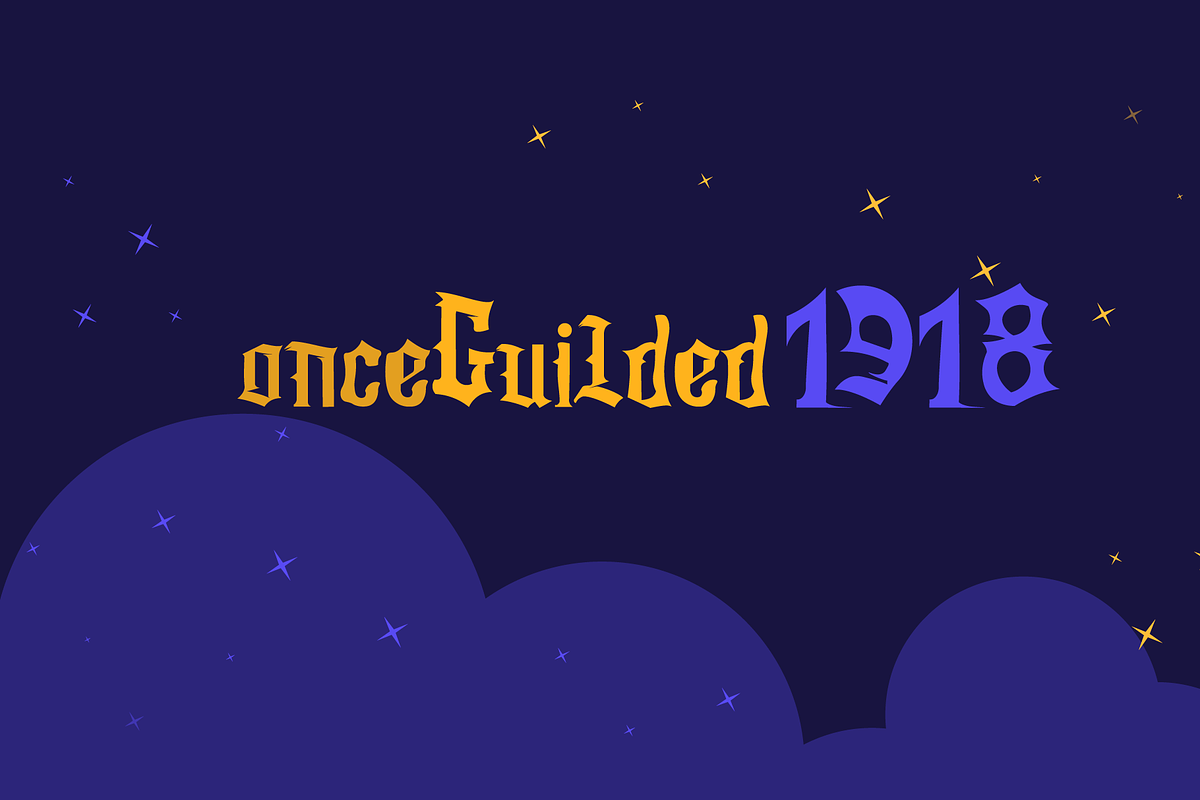 onceGuilded 1918, a Blackletter Font by YearZero.xyz (Photo 1 of 5)