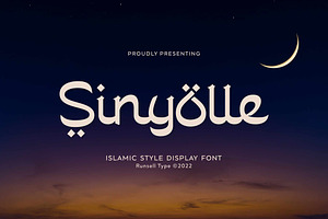 Sinyolle - Arabic Font Style
