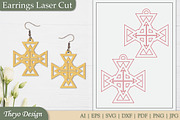 Abstract celtic Earrings Laser Cut, an Illustration by Theyo Design (Thumbnail 2 of 13)