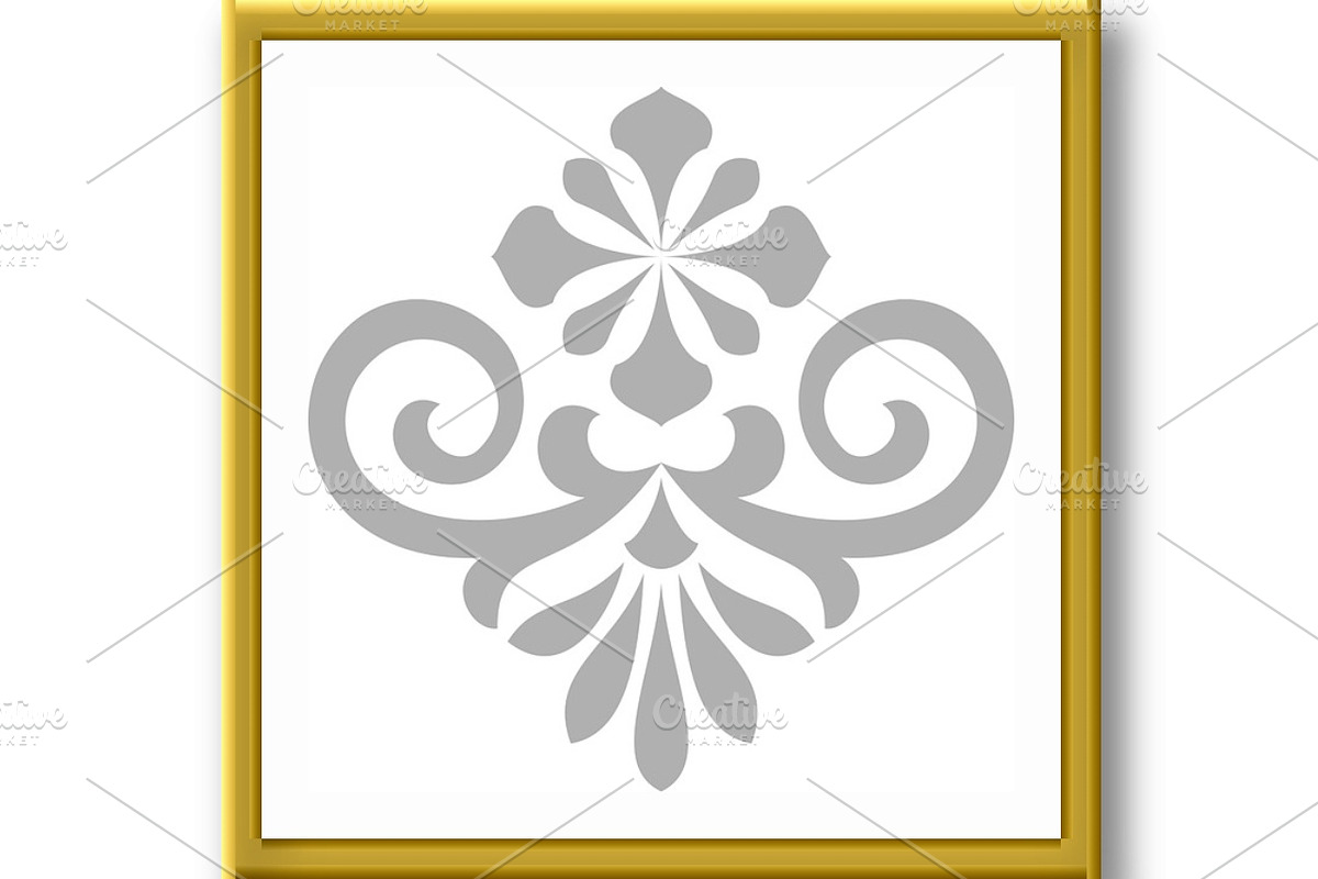Damask graphic ornament. Floral, an Illustration by RODINA (Photo 3 of 3)