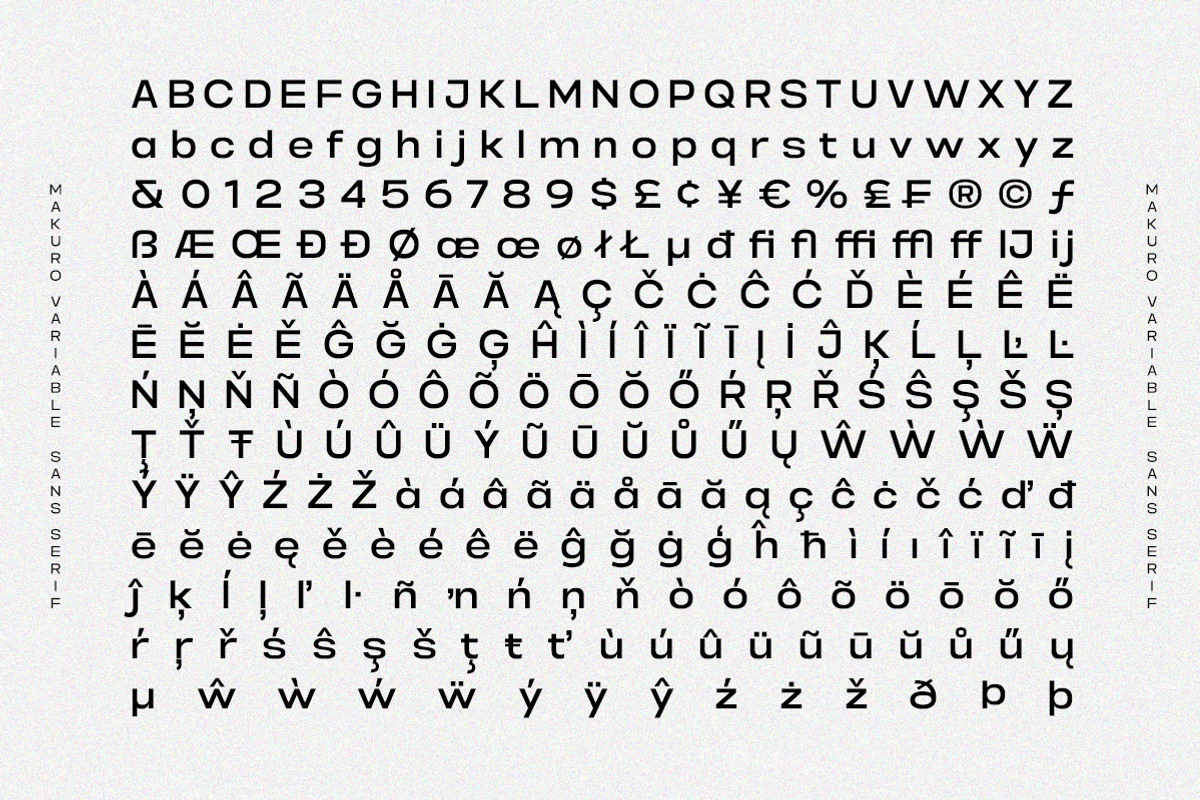 Makuro - Variable Geometric Font, a Sans Serif Font by Typeskets (Photo 8 of 12)