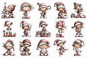 Whicmila Christmas Elf Clipart, an Illustration by Libby Wishes (Thumbnail 4 of 6)