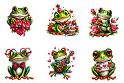 Whimsical valentine frog clip-art, an Illustration by CreationArt (Thumbnail 3 of 5)