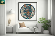 Mandala V1 | Tribal Wolf Art, an Animal Illustration by pixaroma (Thumbnail 3 of 10)