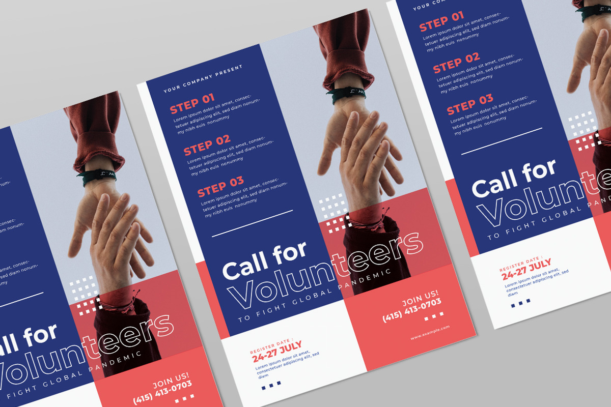 Call For Volunteers Flyers, a Flyer Template by Tokosatsu (Photo 4 of 4)