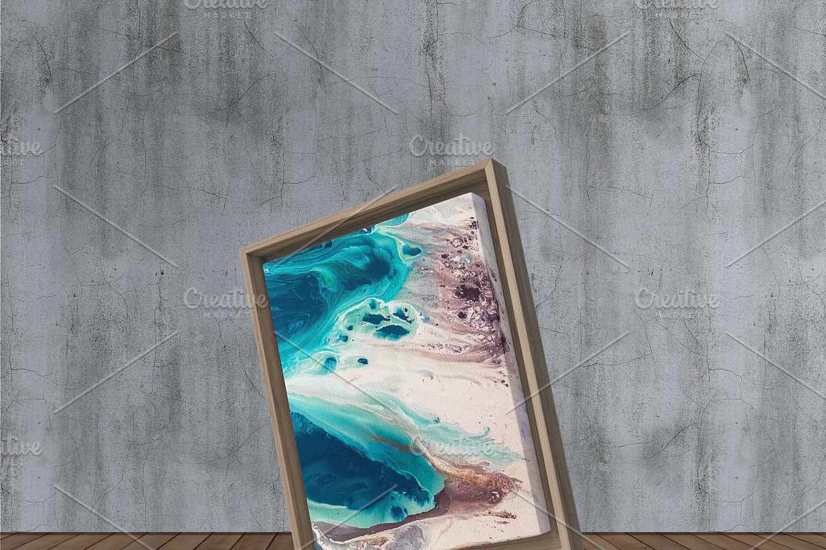 Wood Frame Canvas Mock-Up, a Pens & Pencil Mockup by desgiant (Photo 9 of 26)