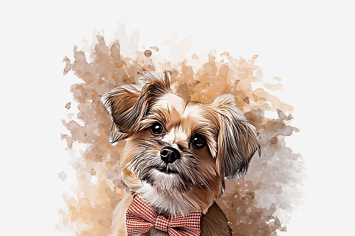 Puppy Photo to Painting Effect, an Action Add-On by MRI STUDIO (Photo 13 of 15)