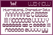 Endangered Beauty font, a Sans Serif Font by weknow (Thumbnail 8 of 8)