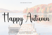 HappyAutumn, a Handwritten Font by InermediaSTUDIO (Thumbnail 1 of 8)