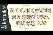 Sulat Kahel- Blackletter Typeface, a Blackletter Font by Lurinzu Studios (Thumbnail 5 of 9)