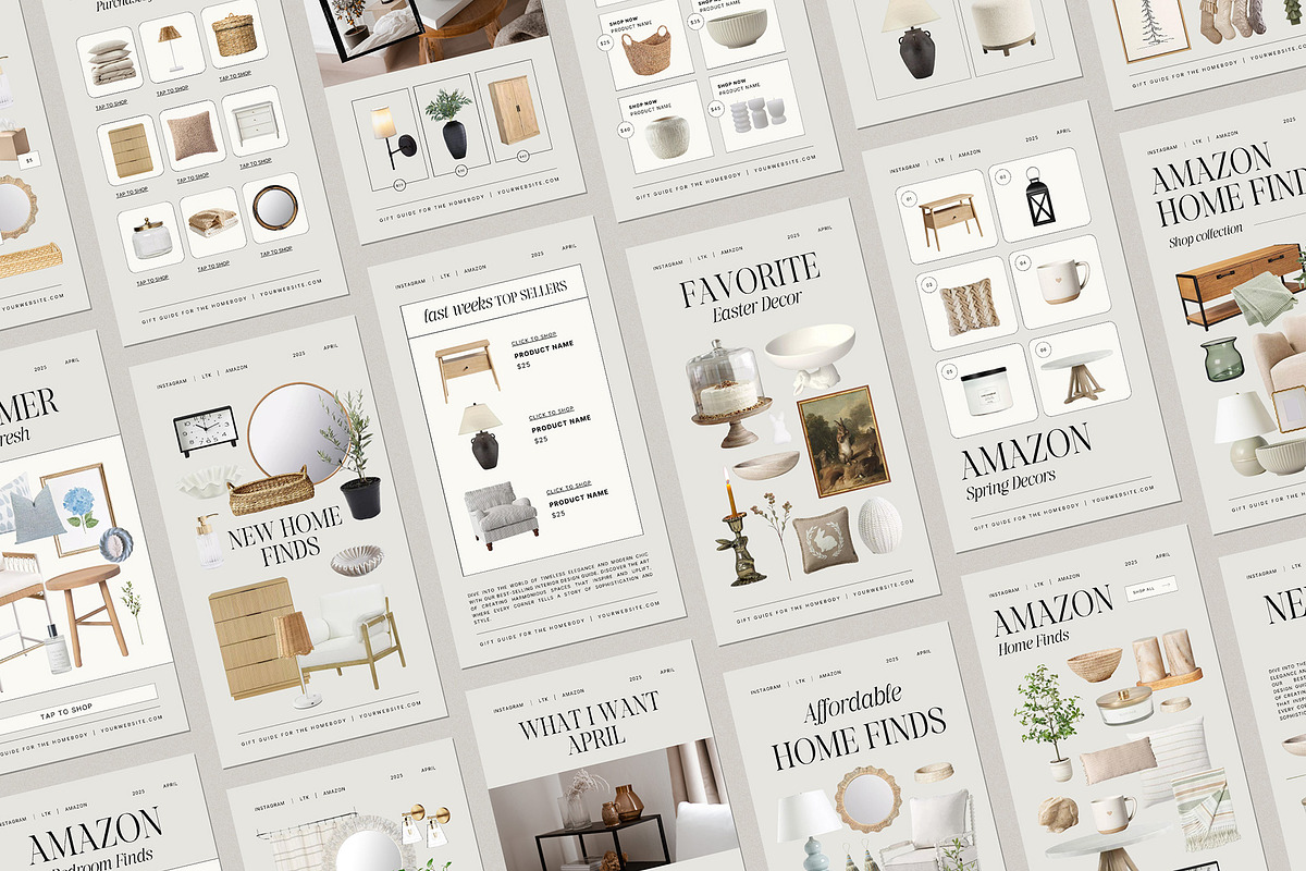 20 Canva Interior LTK Template | Amare Creative
