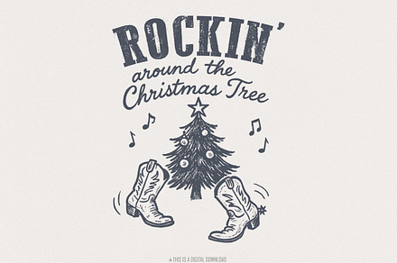 Rockin Around the Christmas Tree, an Illustration by SharpMarketplace