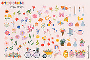 Spring Garden Pattern & Illustration, an Illustration by Essentially Nomadic (Thumbnail 3 of 12)