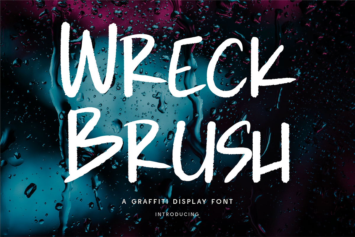 Wreck Brush - SVG Graffiti, a Handwritten Font by Indotype Foundry (Photo 1 of 10)