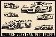 High Speed Sports Car Bundle, an Illustration by Designer_Momina (Thumbnail 1 of 7)
