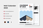 Wall Calendar 2025 Design V1, a Stationery Template by trabaskriya (Thumbnail 1 of 3)