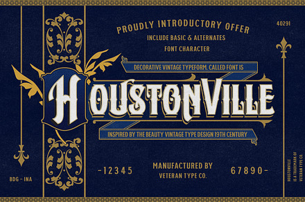 Houstonville - Victorian Font