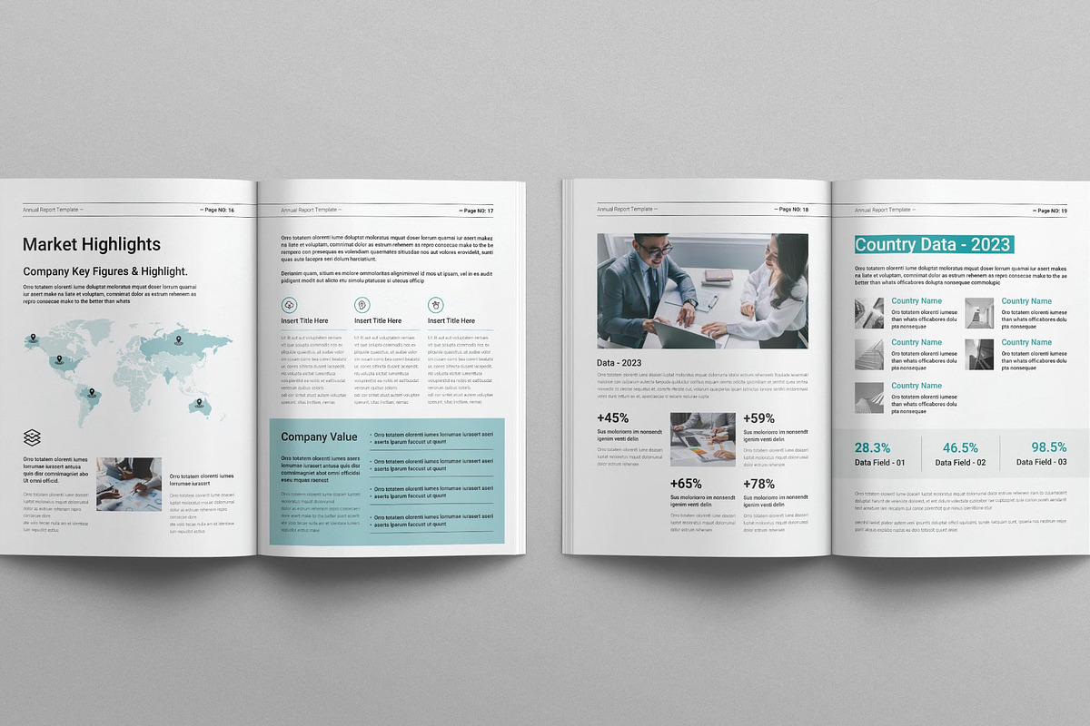 Annual Report Template, a Brochure Template by MassiveCreator (Photo 7 of 8)