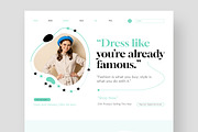Fashion Landing Page Layout, an UI Kit Template by CreativeShaper (Thumbnail 2 of 6)