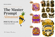 Retro Groovy Sticker T-Shirt Prompts, a Seasonal Illustration by Print Haven Mochi Vintage (Thumbnail 1 of 8)