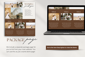 Photographer Canva Website