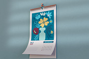 2027 Floral Calendar Template Vector, a Stationery Template by Peacock_design (Thumbnail 8 of 15)
