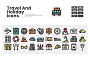 Travel And Holiday Icon Pack, a Duotone Icon by erifqizeicon (Thumbnail 1 of 3)