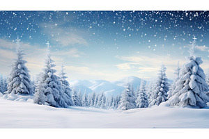 festive holiday background snow ai, a Holiday Photo by pikepicture
